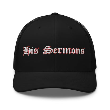 His Sermons logo hat